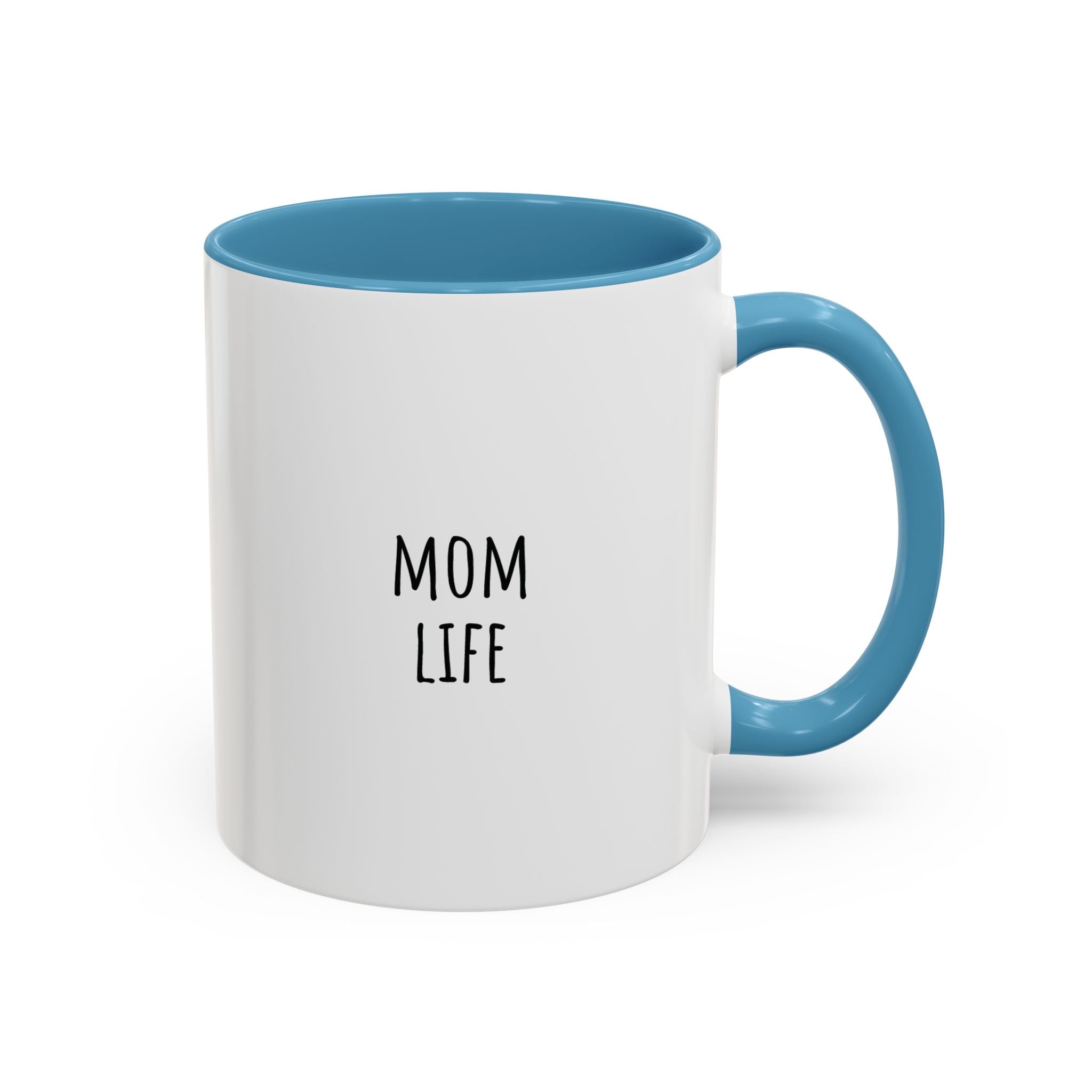 Back of personalized mug showing customizable text area