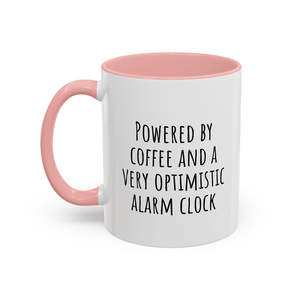Personalized coffee mug displayed on a kitchen counter