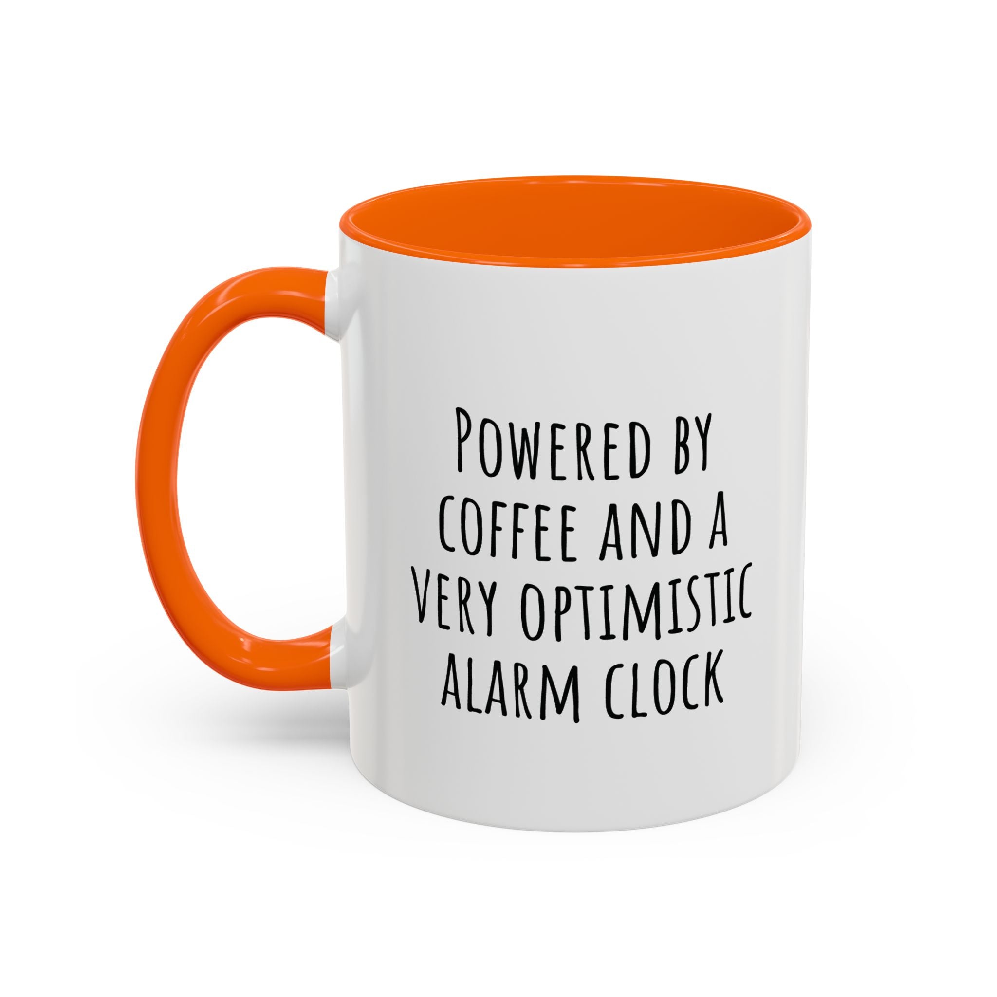 Personalized coffee mug with steam rising from coffee