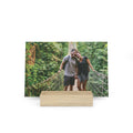 Personalized couple photo print with photo of couple on a jungle rope bridge