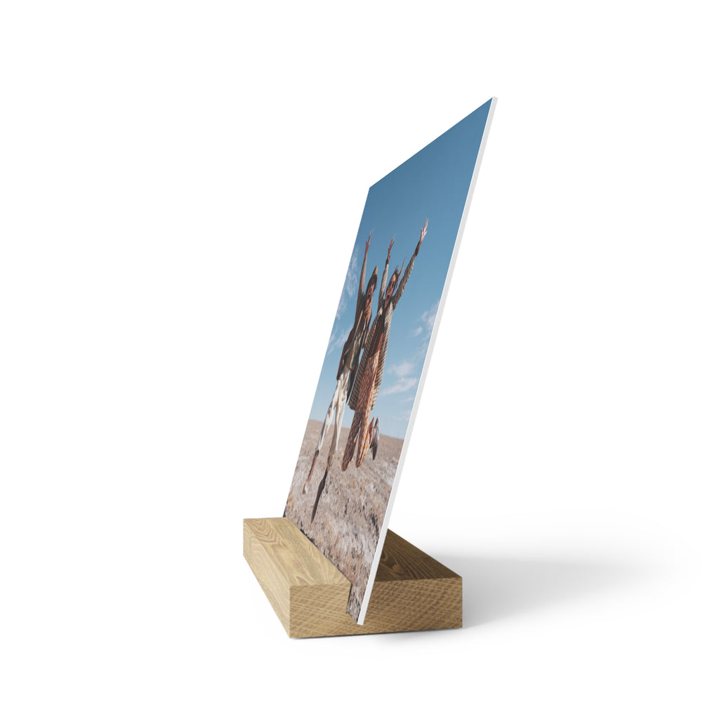 Personalized couple photo stand size comparison