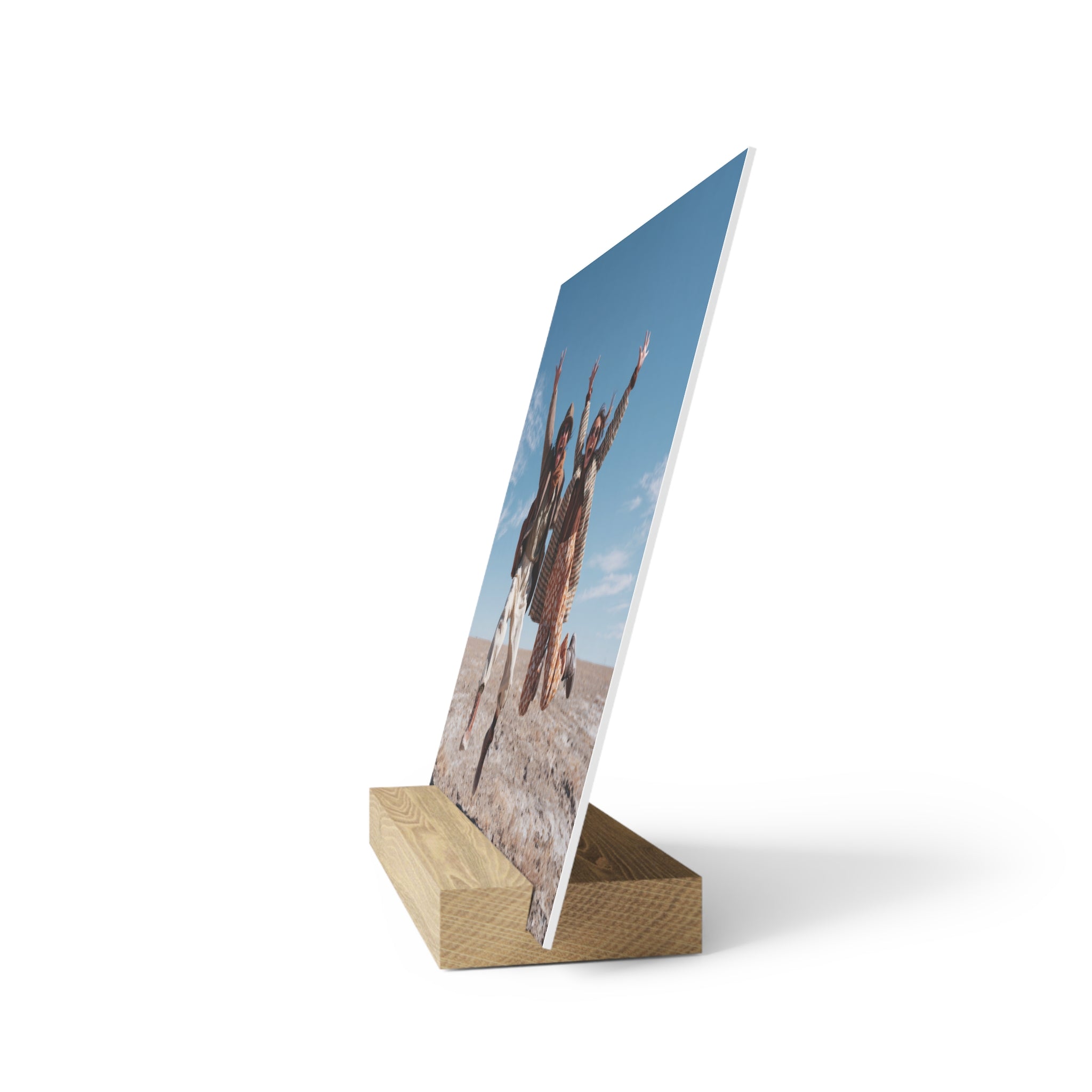 Personalized couple photo stand size comparison