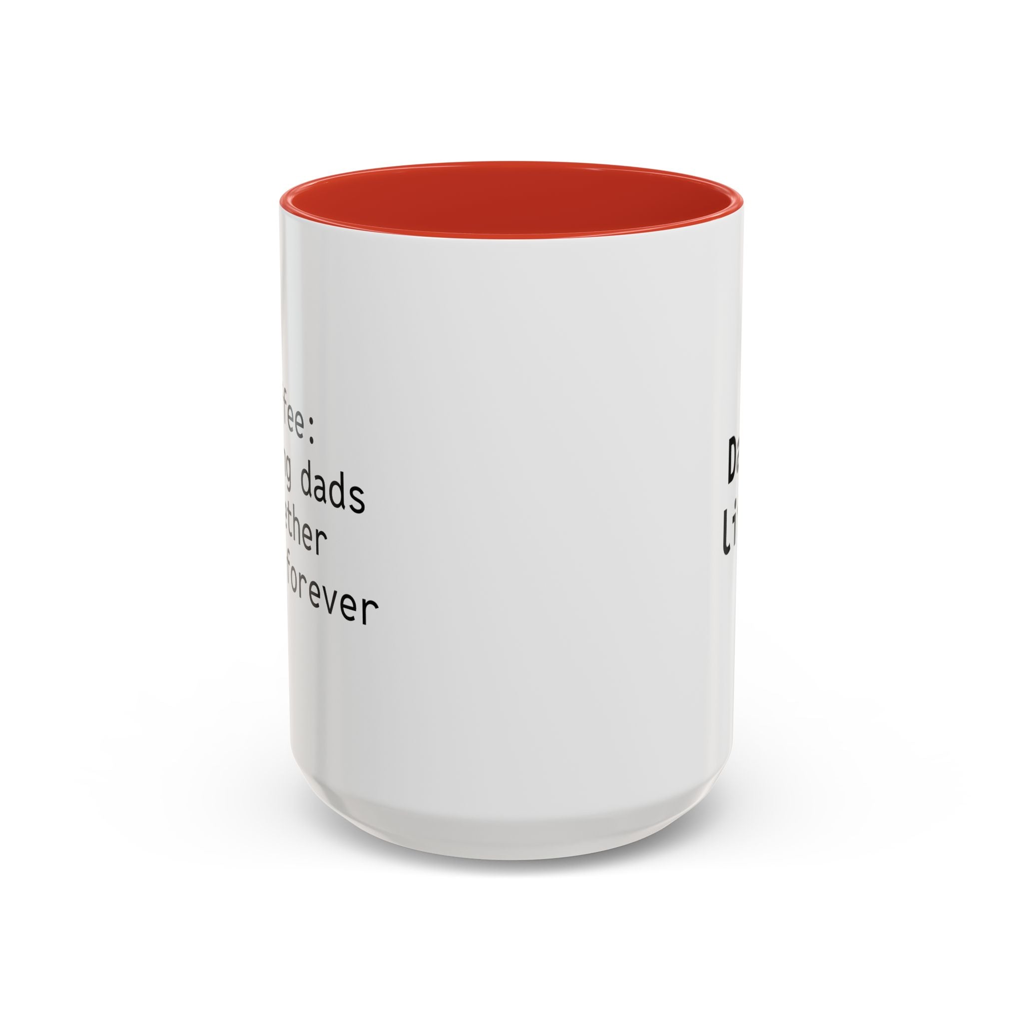 15oz personalized dad coffee mug with light blue handle