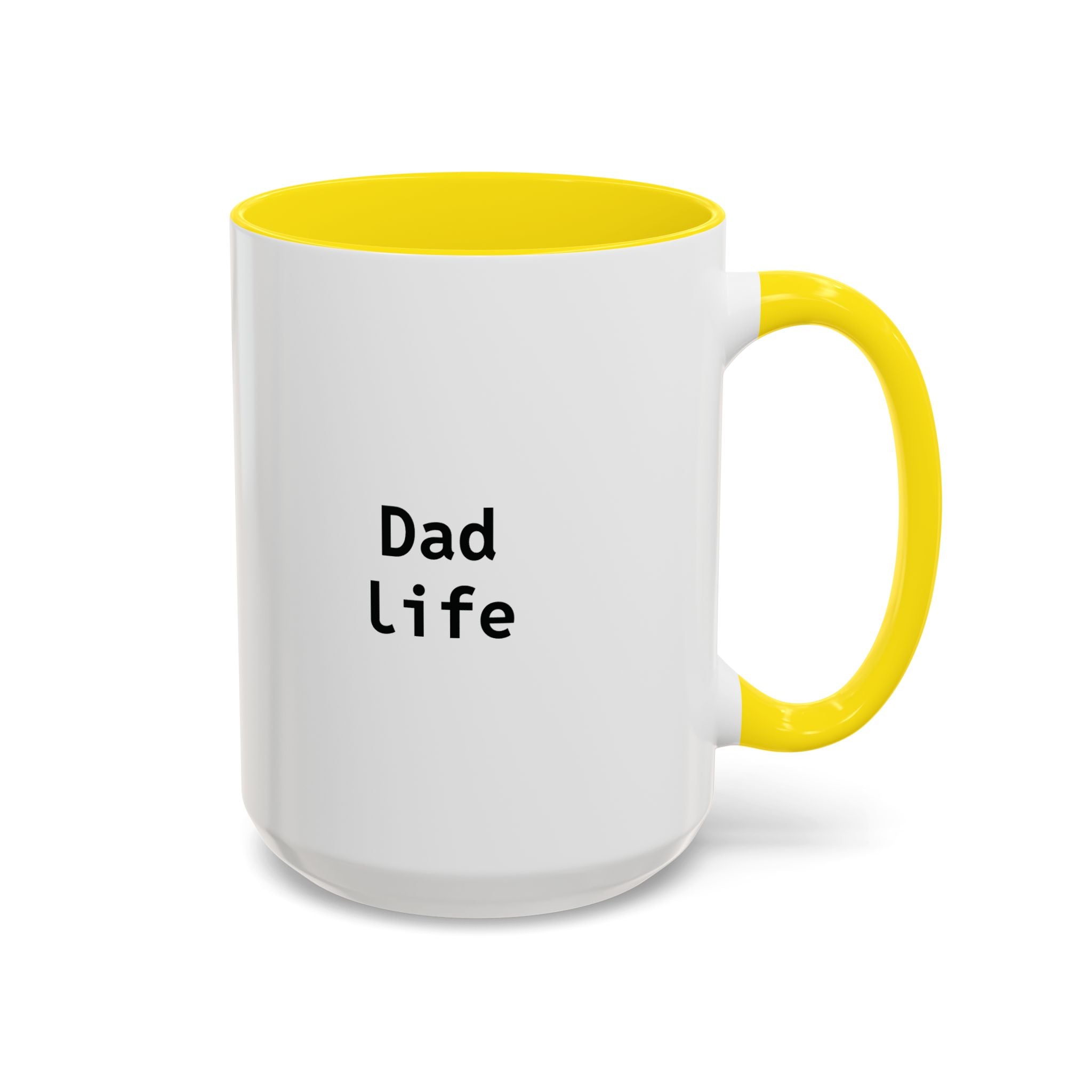 15oz personalized dad coffee mug with navy handle