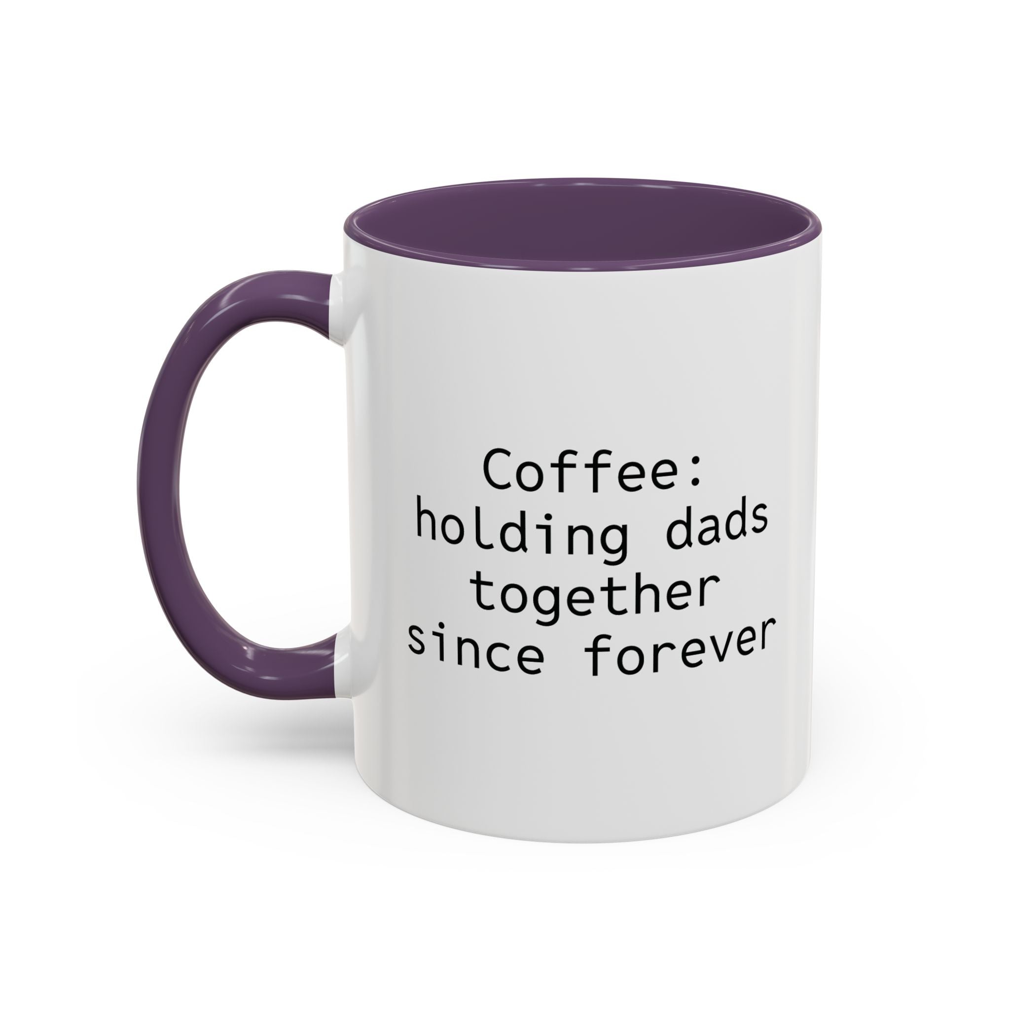 15oz personalized dad coffee mug with red handle