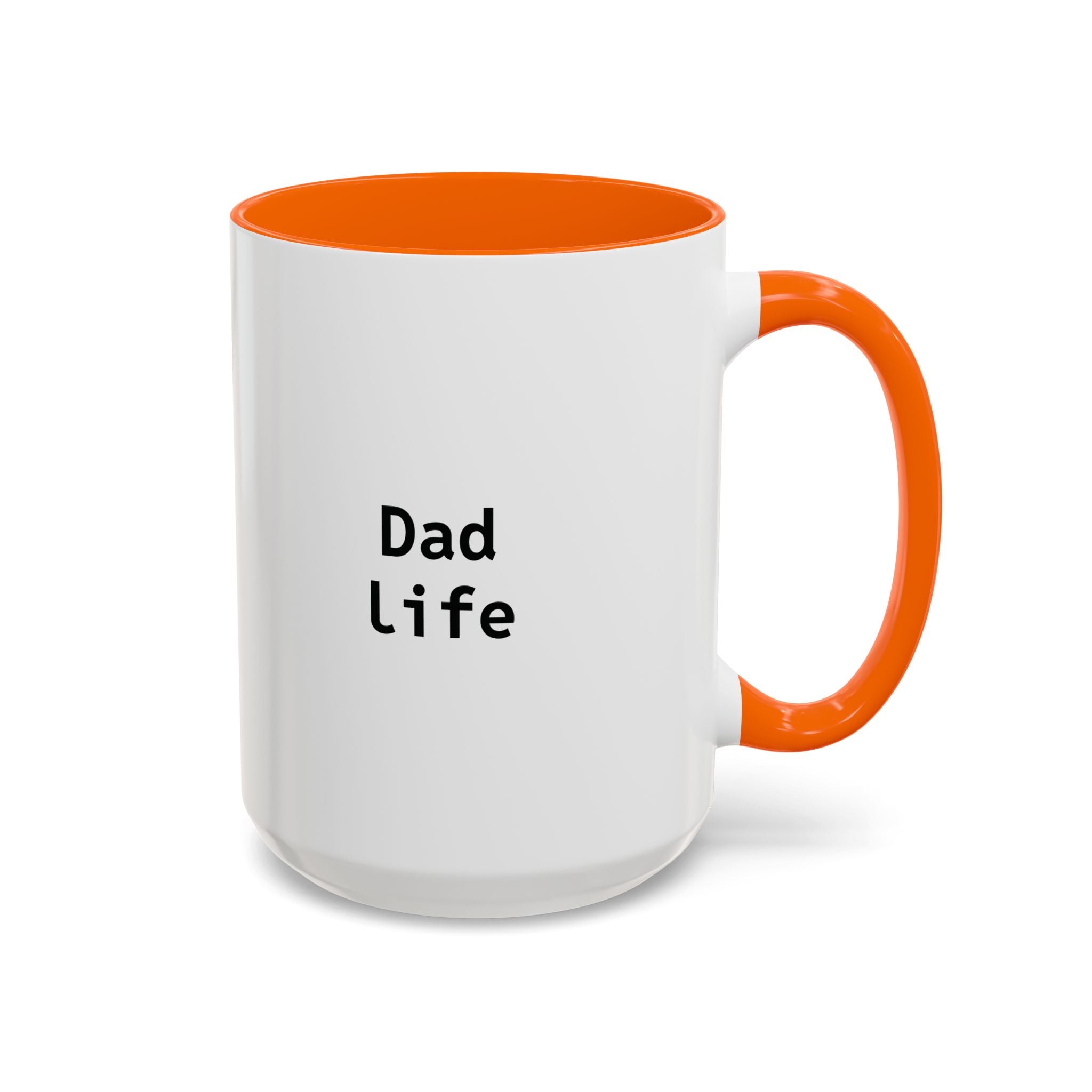 15oz personalized dad coffee mug with yellow handle