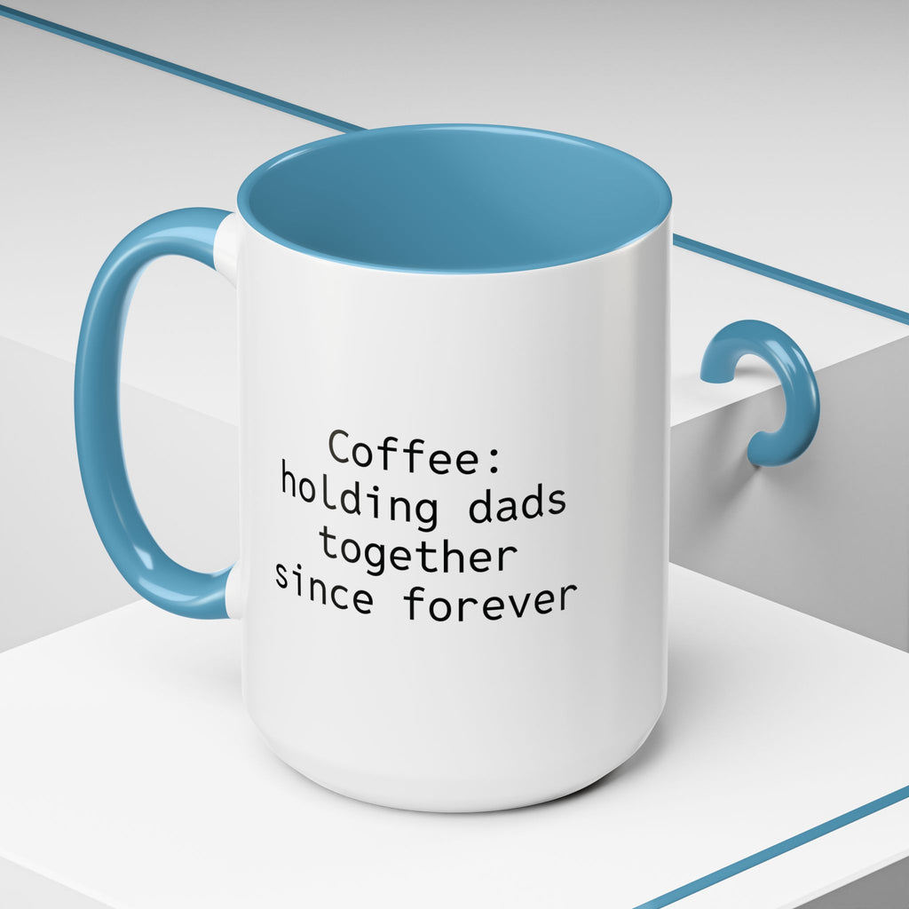 Additional lifestyle photo of personalized dad coffee mug