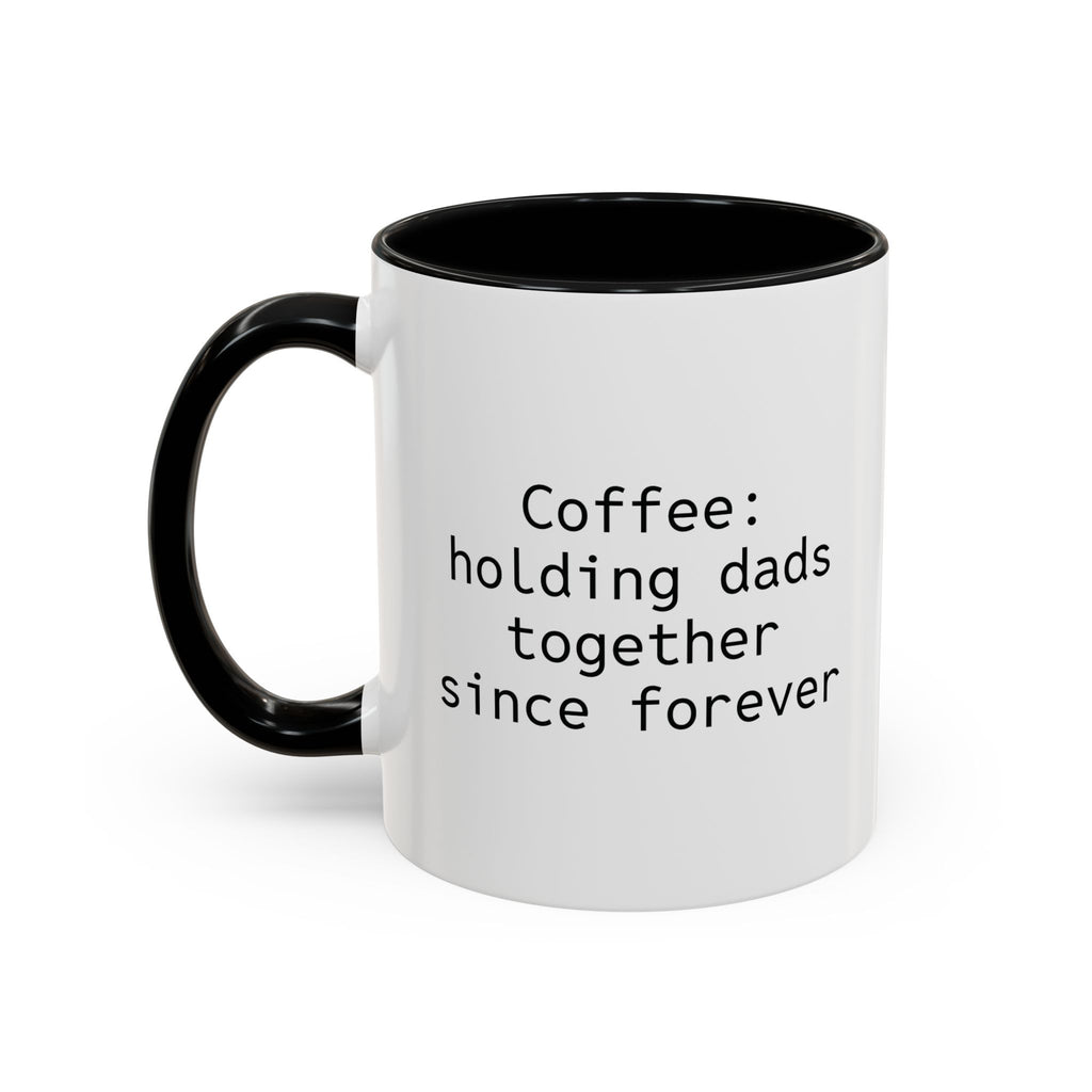 Personalized dad coffee mug held in hand