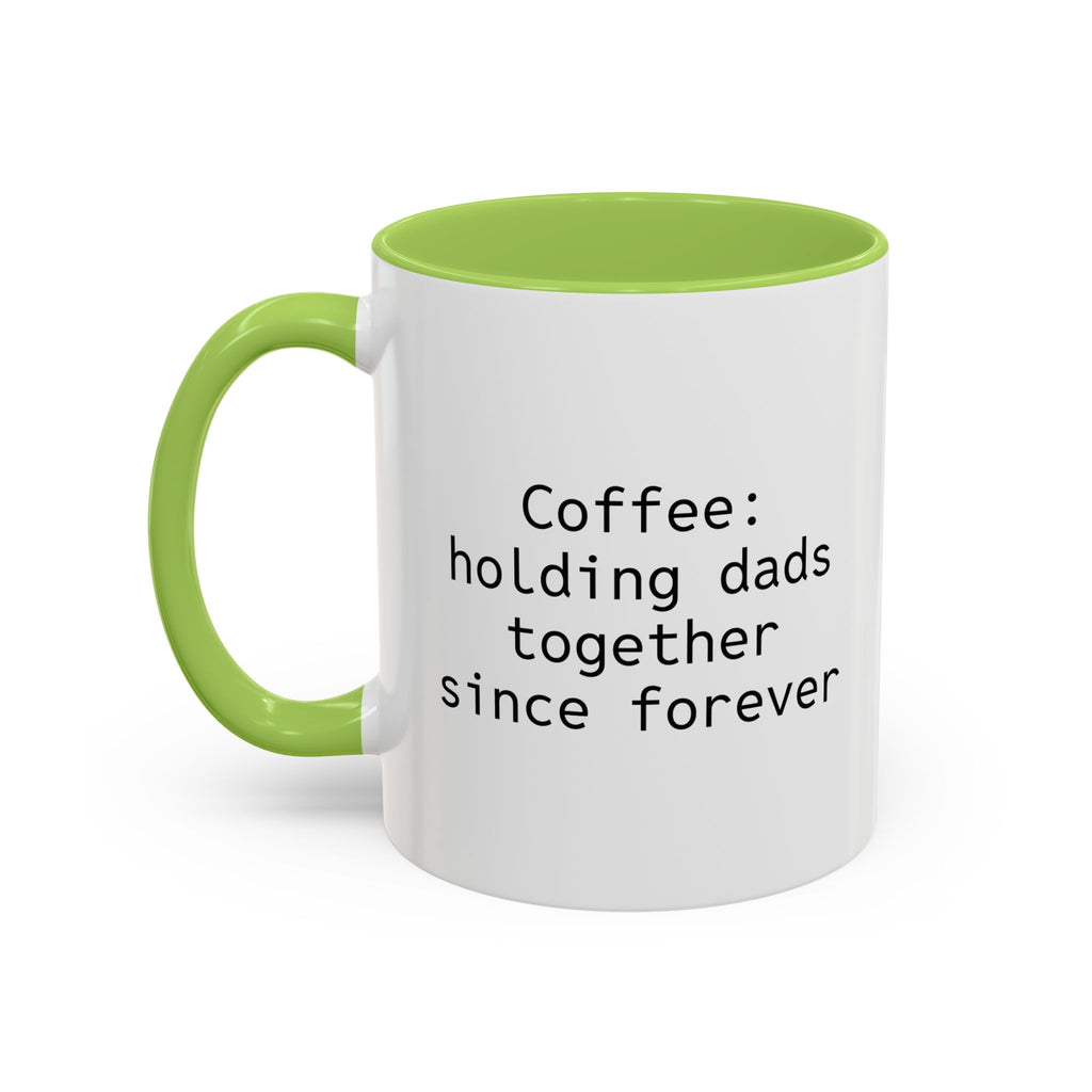 Personalized dad mug as part of a morning routine