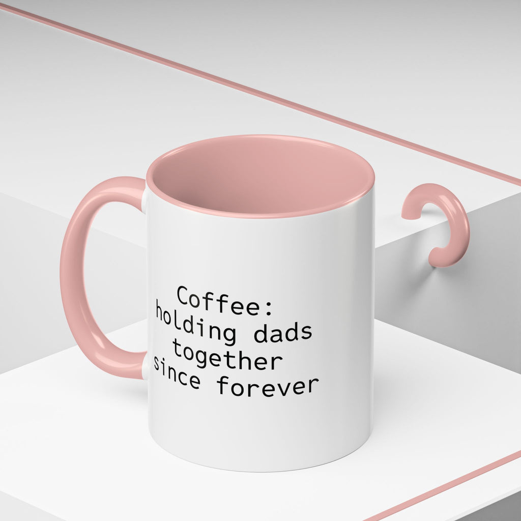 Personalized dad coffee mug outdoors