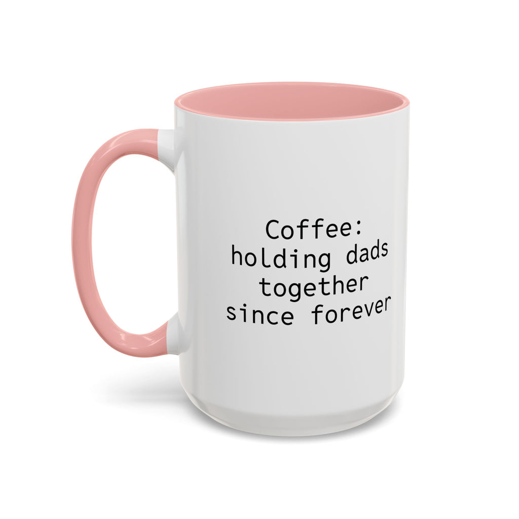 Close-up of glossy ceramic texture on personalized dad mug