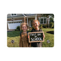 Personalized wall art with first day of school photo
