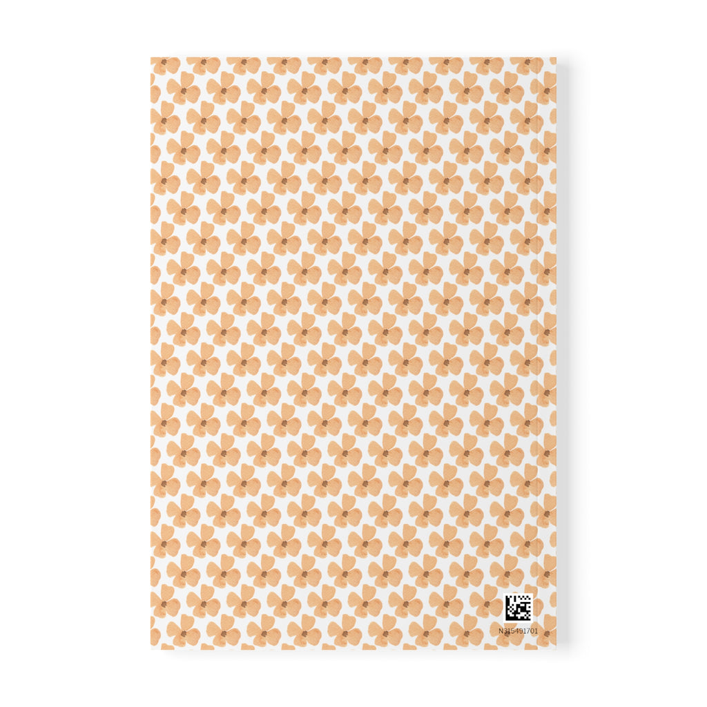 Personalized fox notebook back cover with barcode
