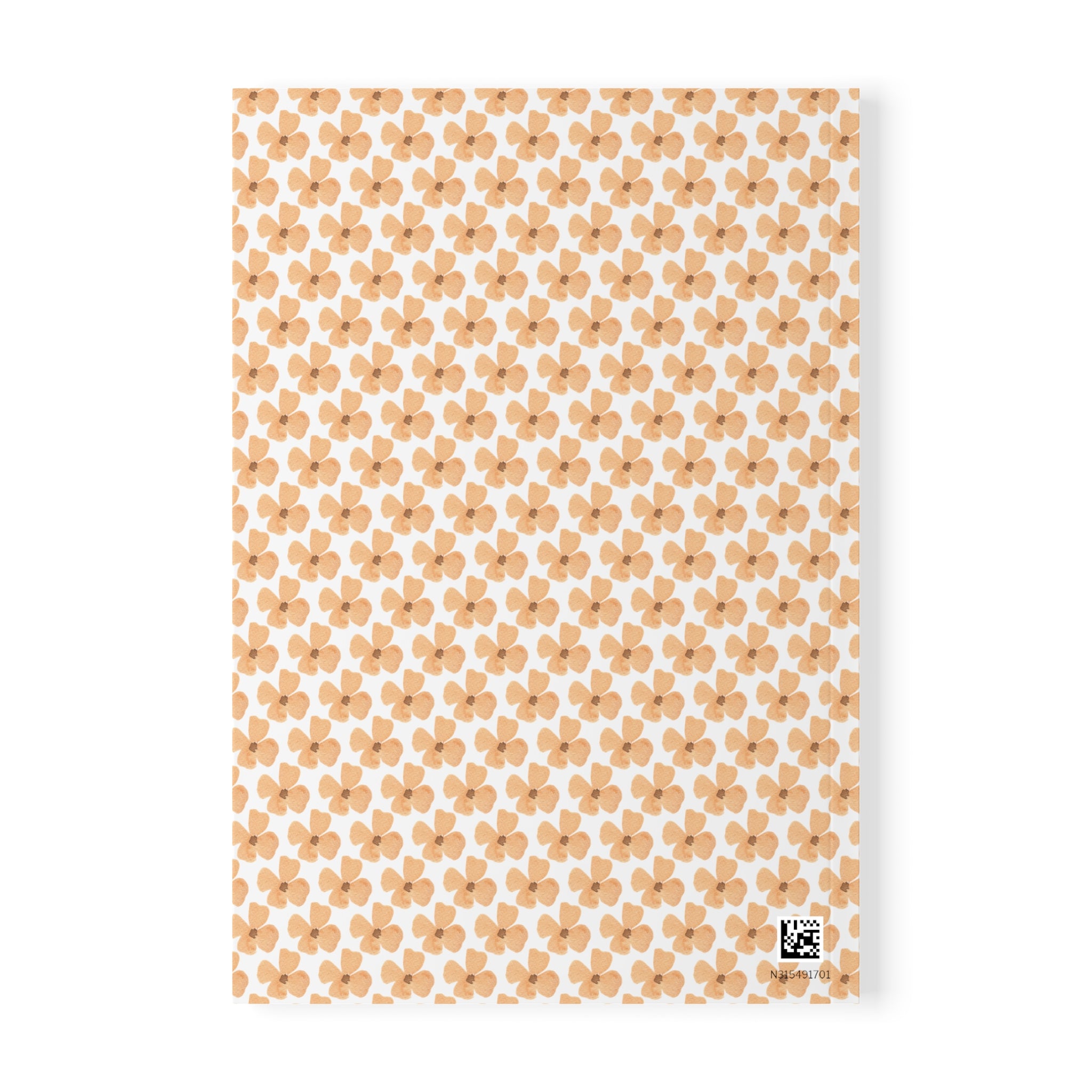 Personalized fox notebook back cover with barcode