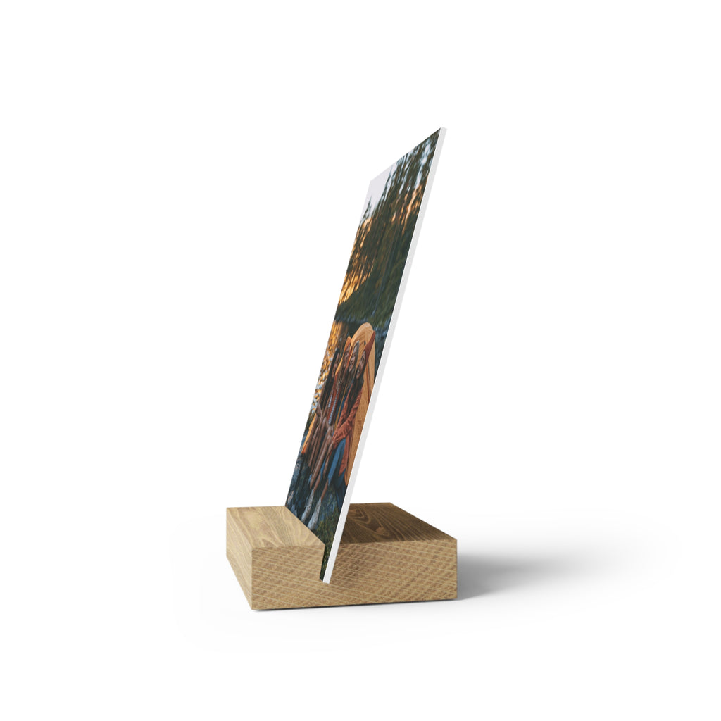Personalized friends photo stand in the 10 by 12 inch size