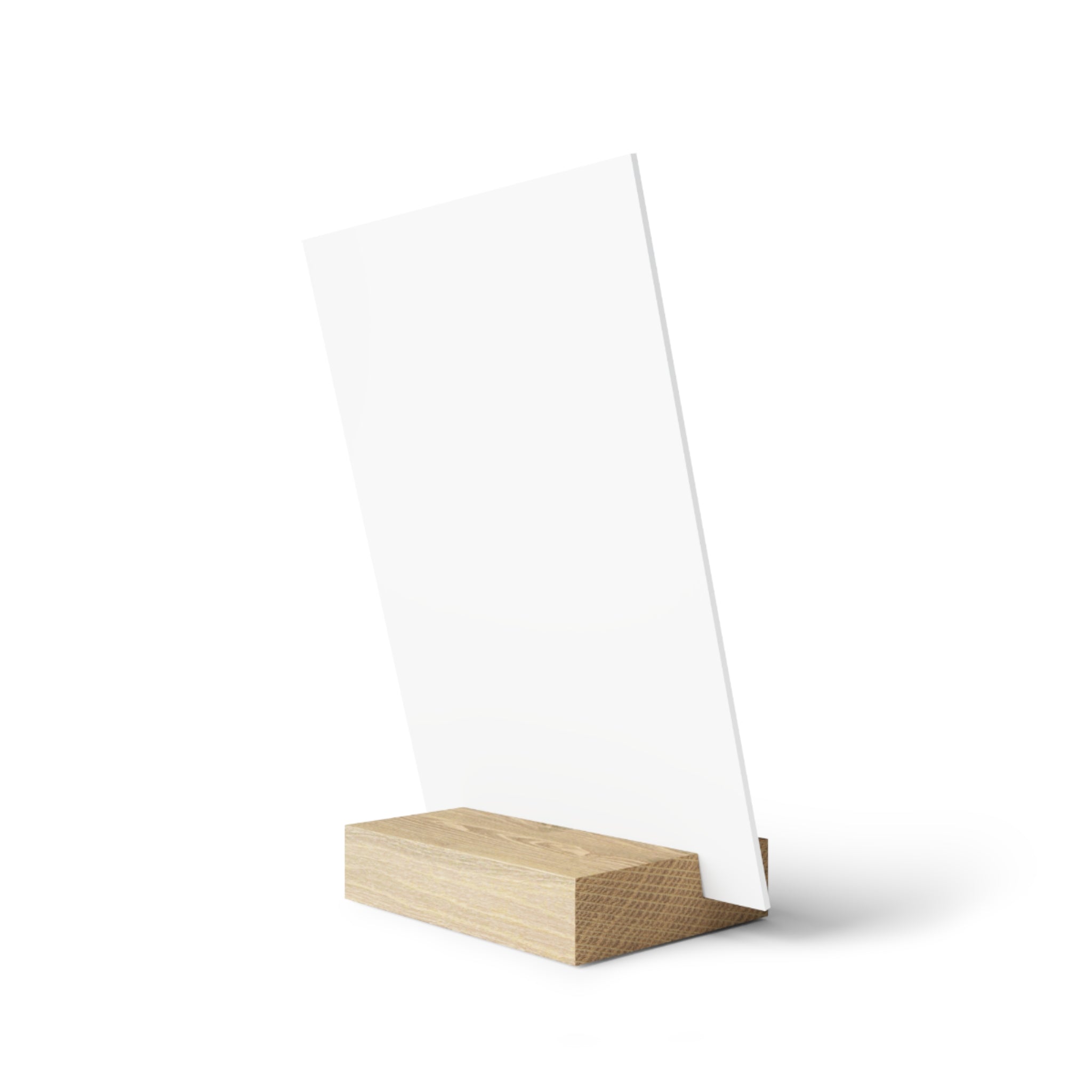 Personalized friends photo stand displayed on a shelf
