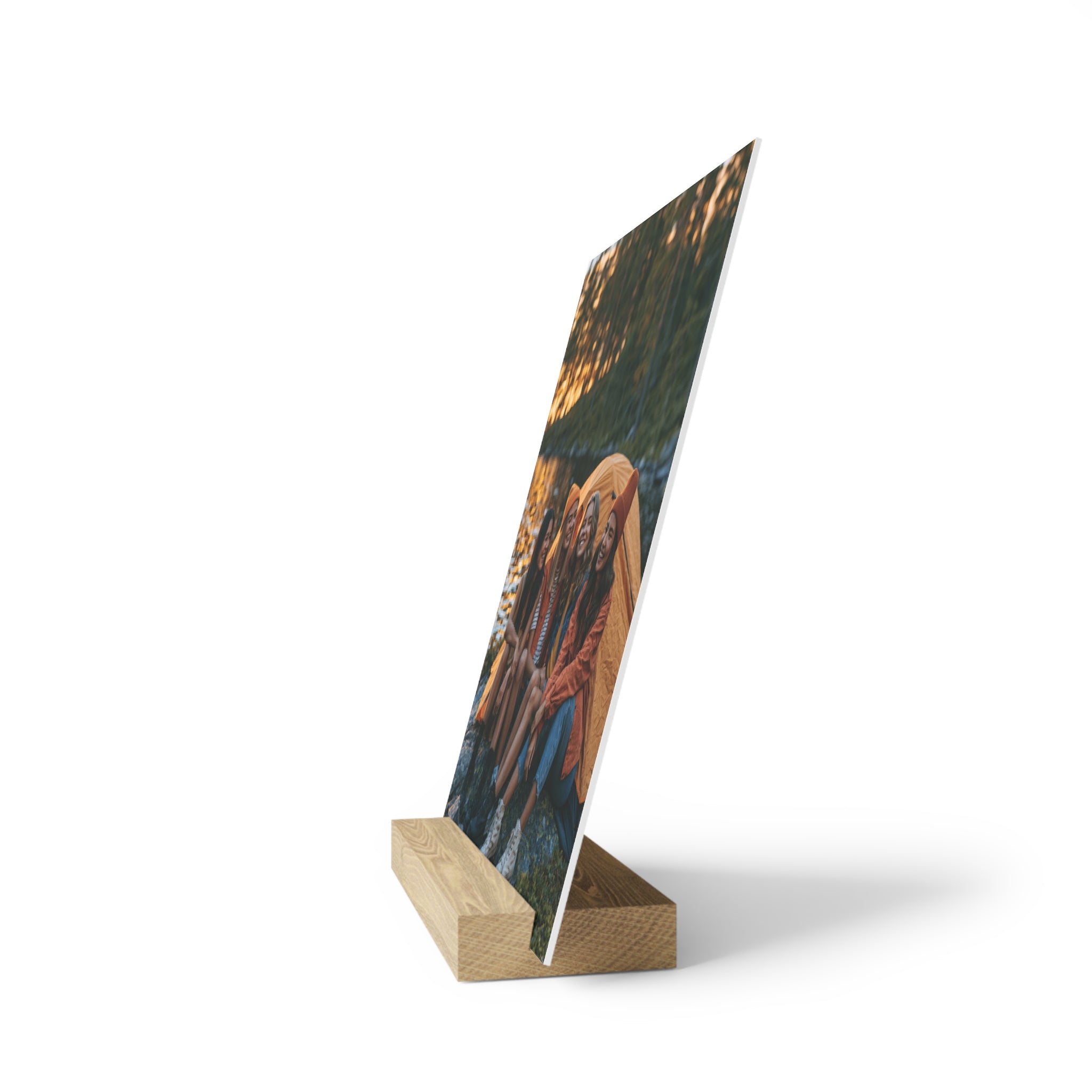 Personalized friends photo stand size comparison