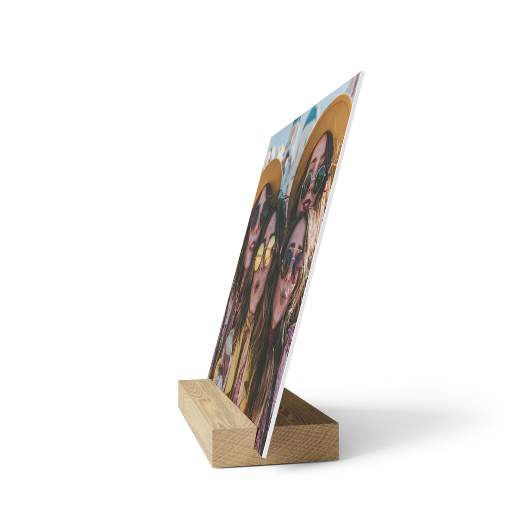Personalized friends photo stand size comparison