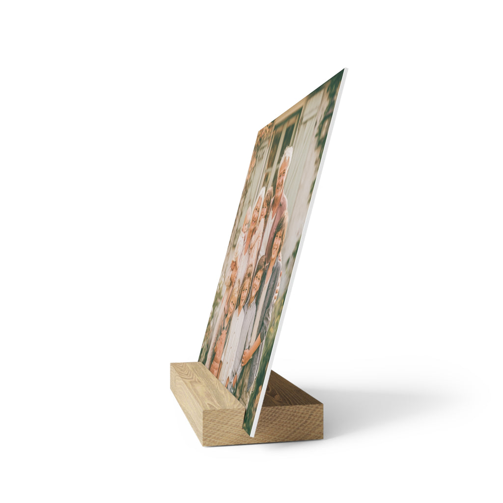 Personalized grandparents photo stand size comparison