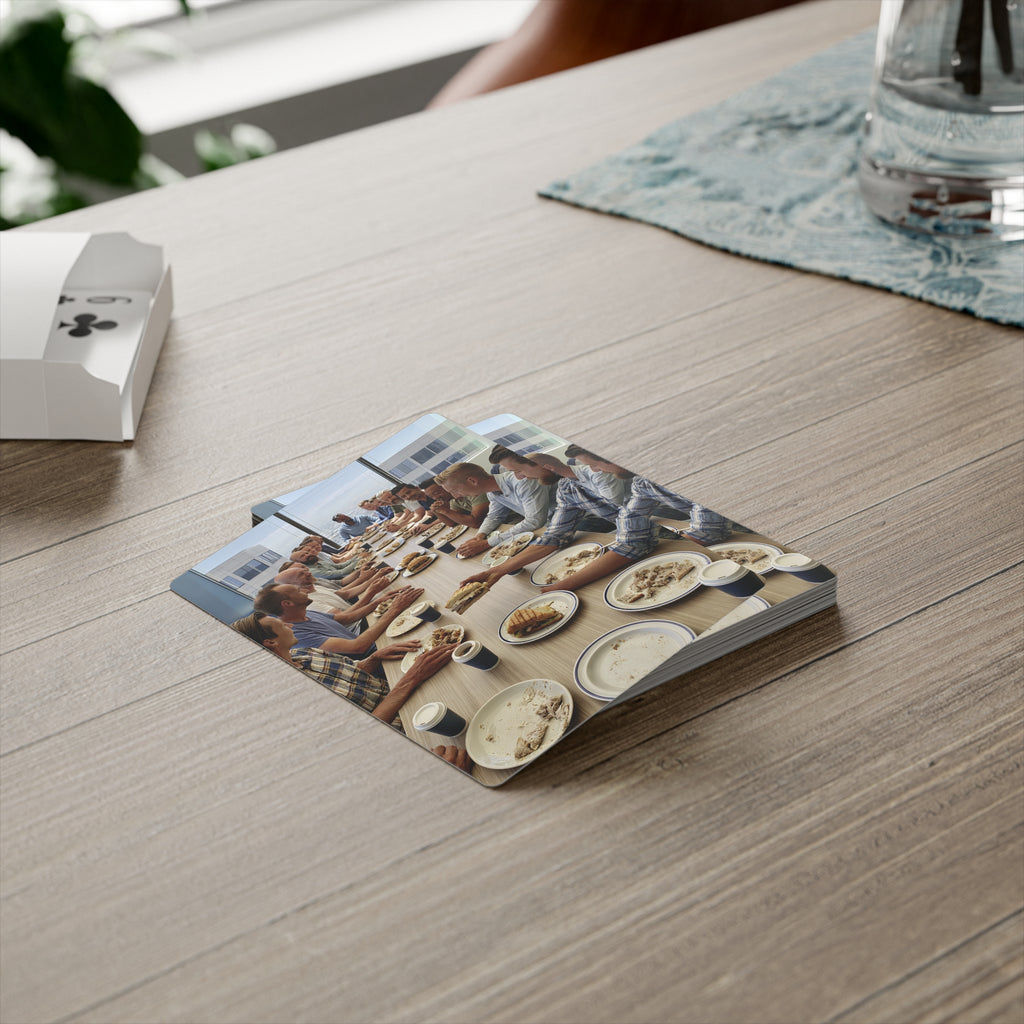 Personalized playing cards deck with jokers displayed