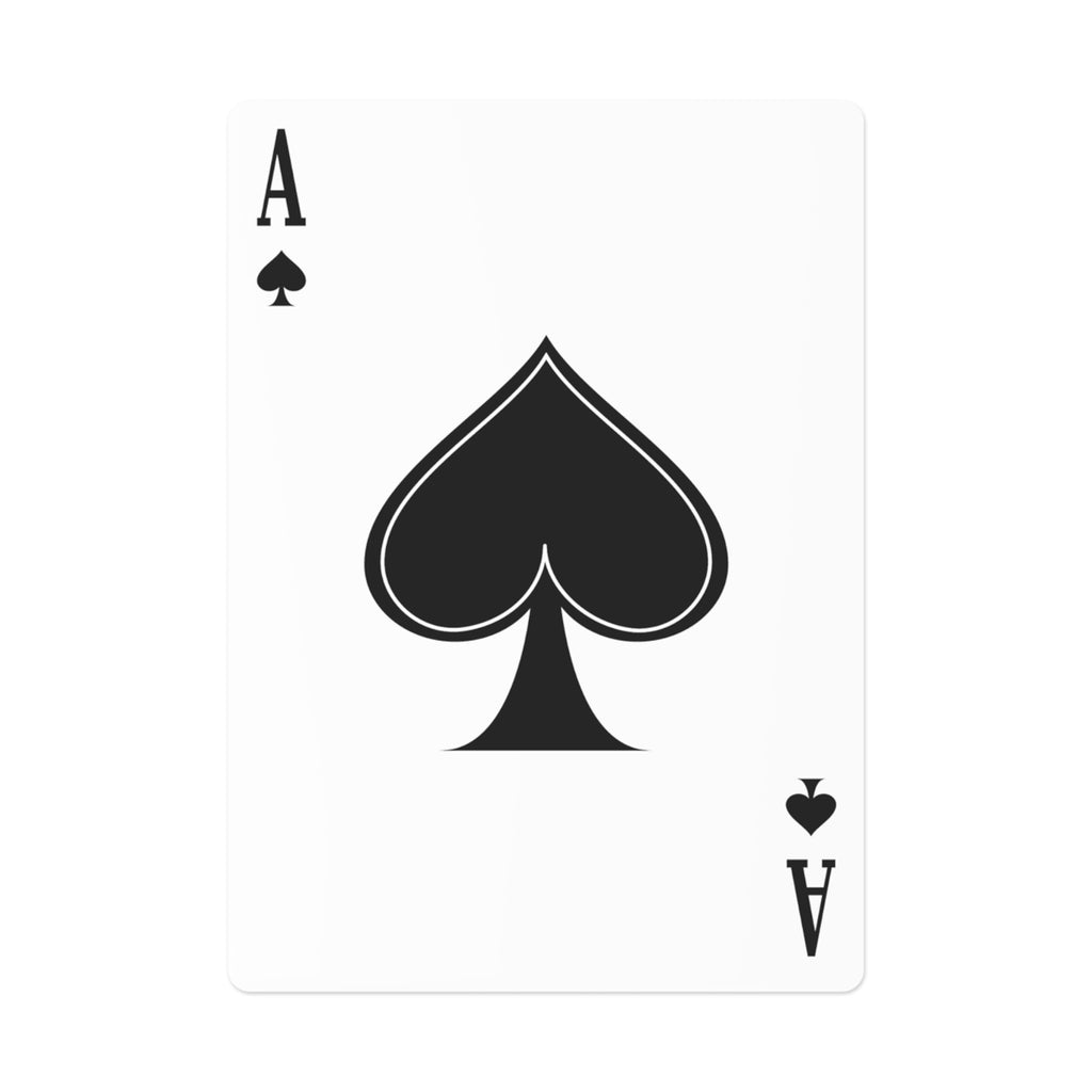 Personalized playing cards deck shown in packaging box