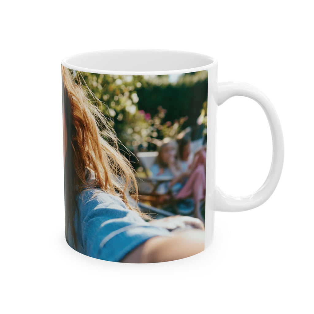11oz and 15oz personalized photo mug size comparison