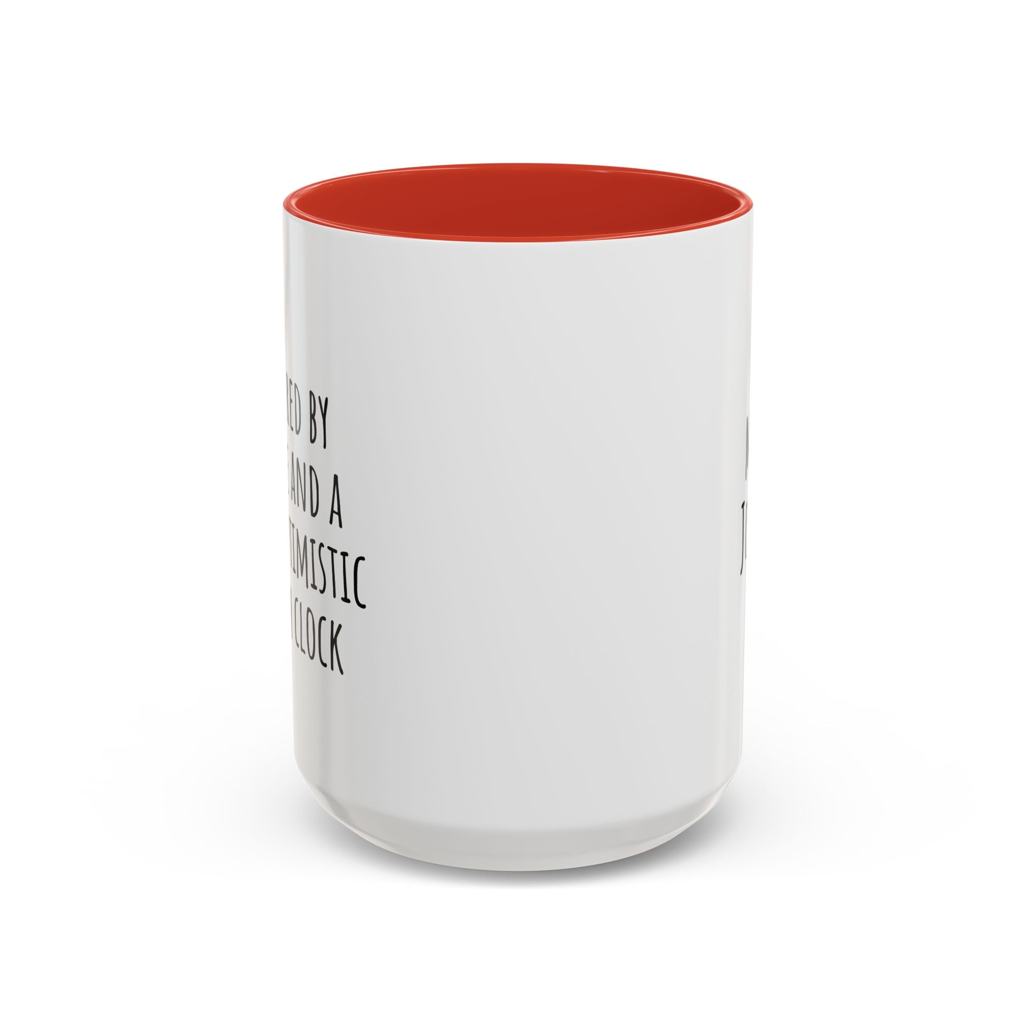 15oz personalized teacher coffee mug with light blue handle