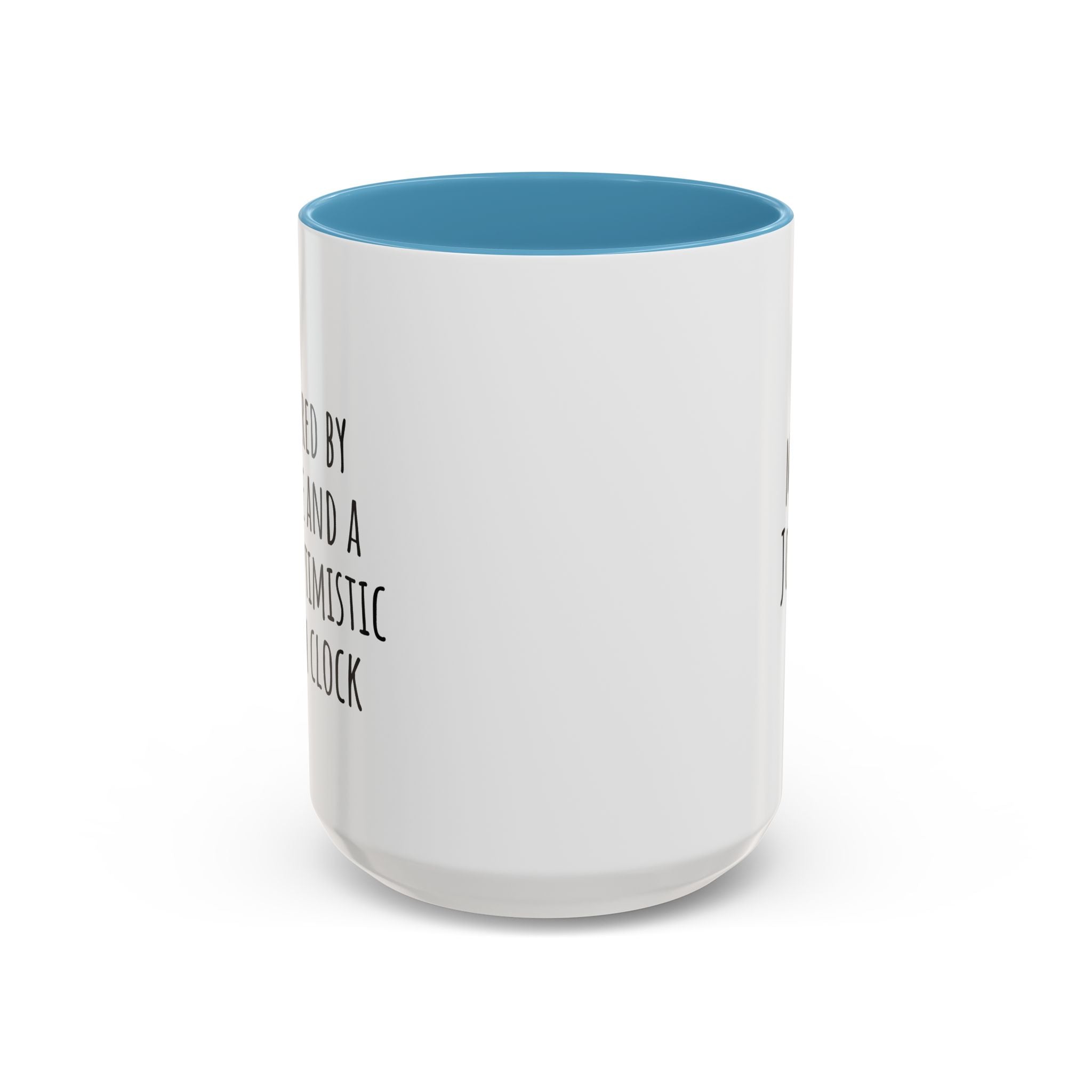 15oz personalized teacher coffee mug with orange handle