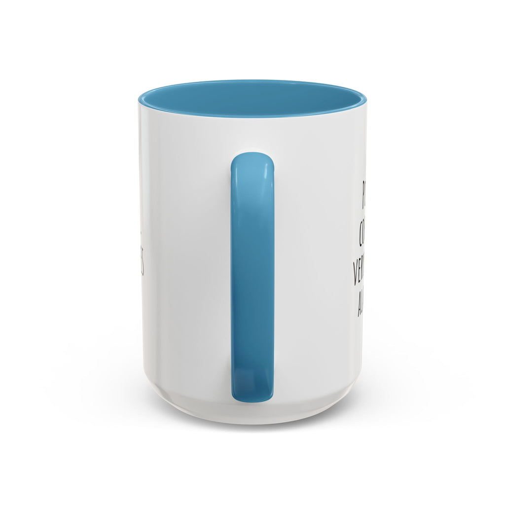 Personalized teacher mug with steam rising from coffee