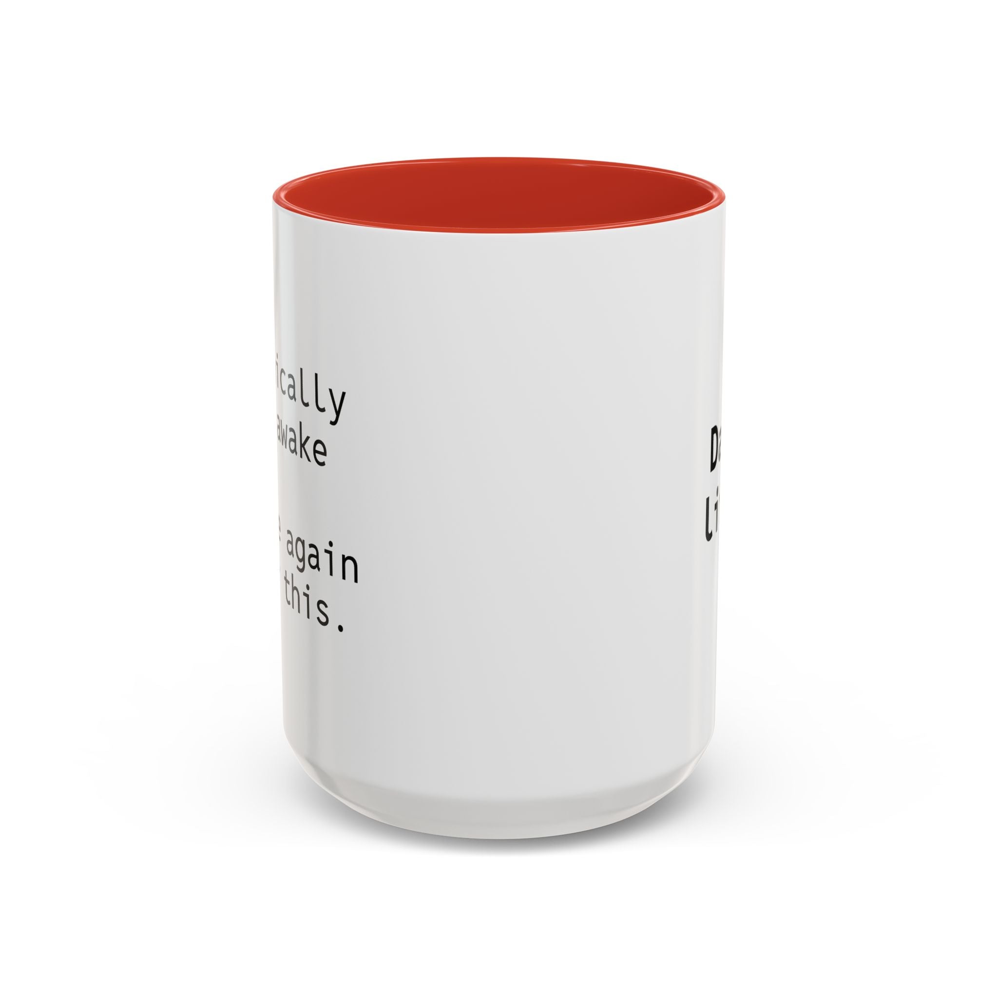 15oz personalized funny coffee mug with light blue handle