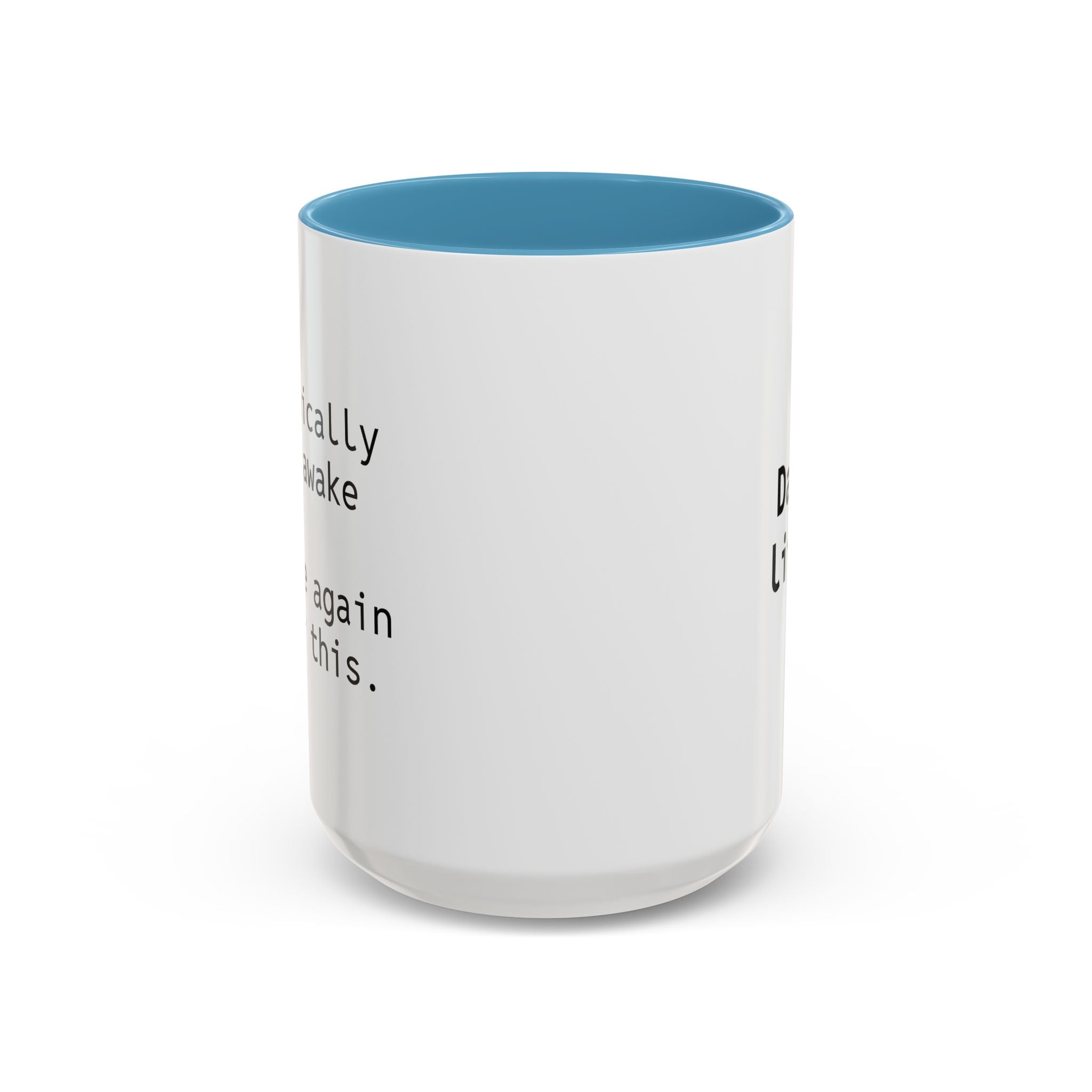 15oz personalized funny coffee mug with orange handle