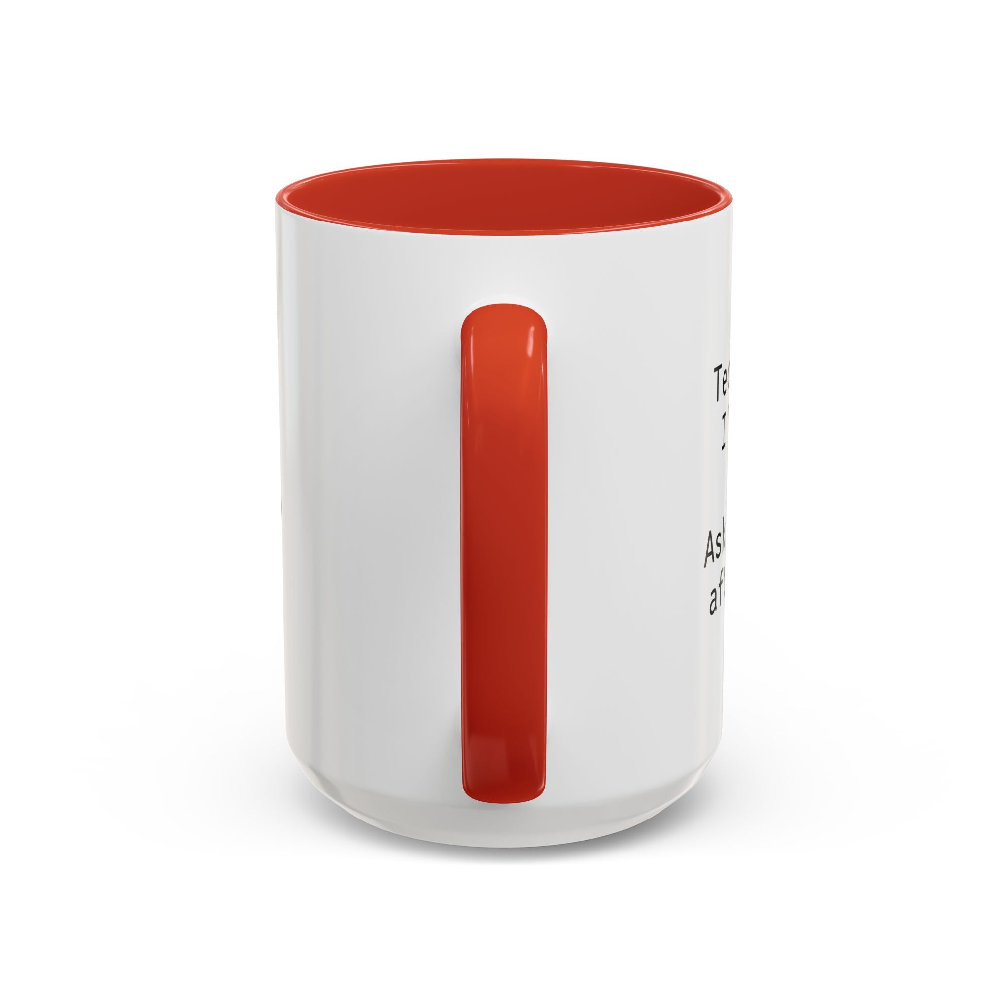Personalized mug displayed at home