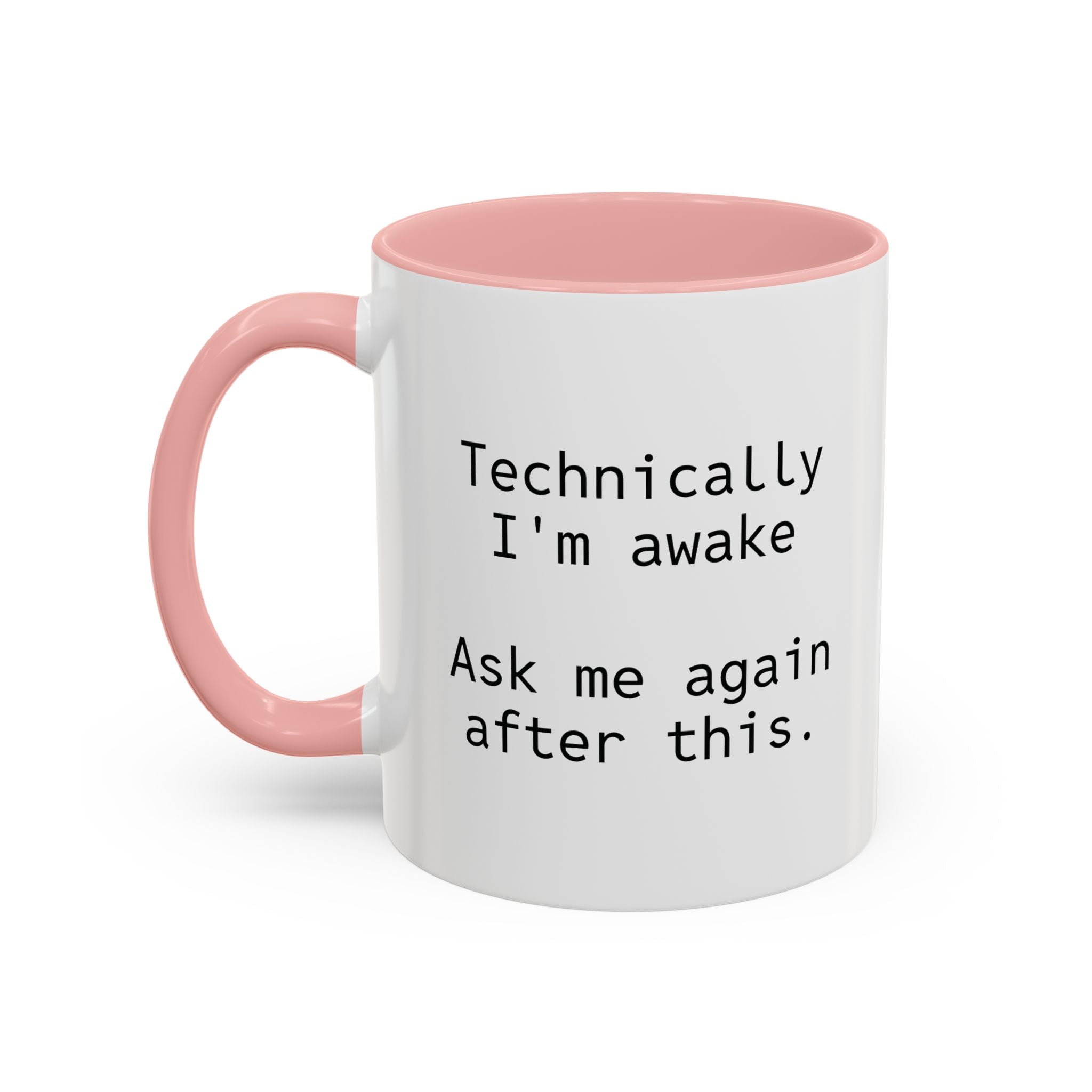 Personalized funny coffee mug on a kitchen counter