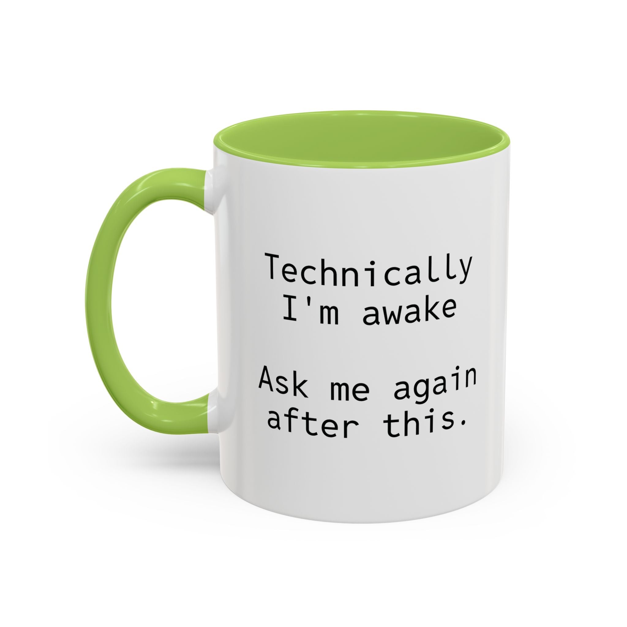 Personalized mug with steam rising from coffee