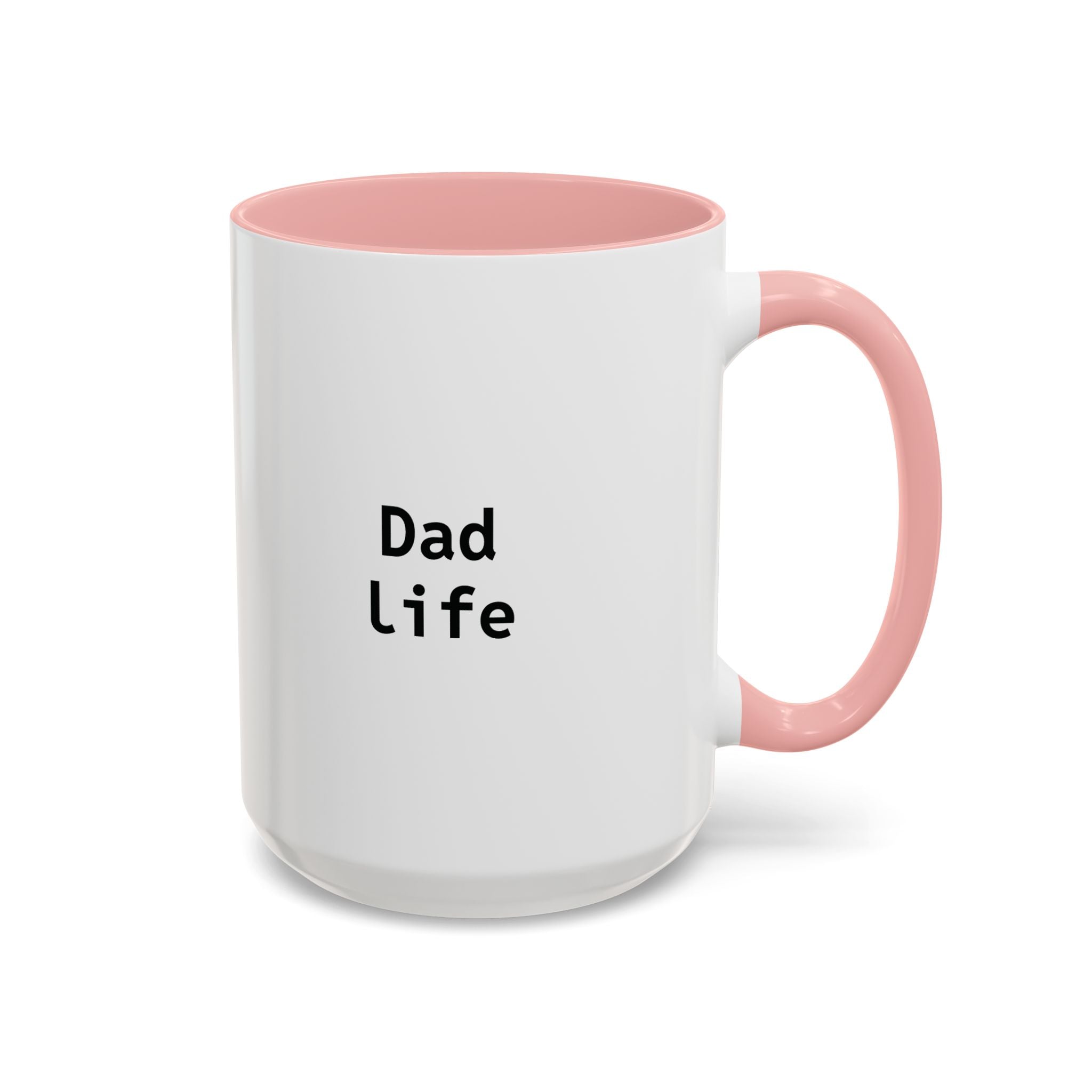 Personalized funny coffee mug with orange handle and interior